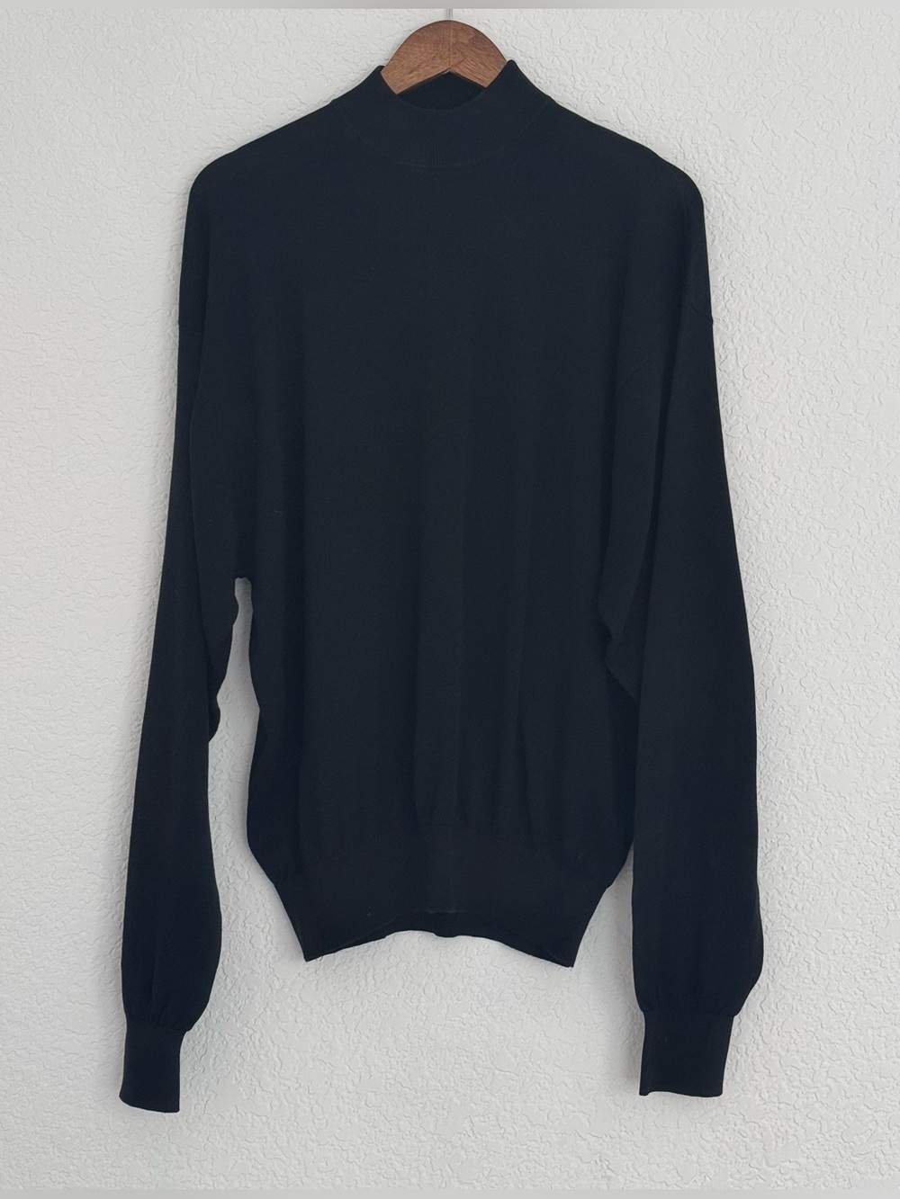 Women's Black Mock Neck Sweater - Sleek Everyday Knit
